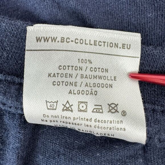 Men's Vintage B&C 150 European Style T-Shirt Germany Emblem XL Navy - Picture 8 of 9